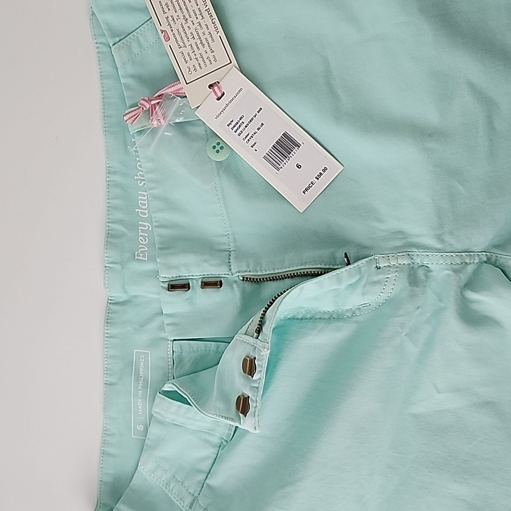 Vineyard Vine Everyday Shorts Crystal Blue Size 6 - Picture 5 of 16